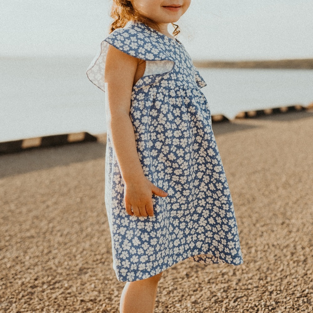 Zara / 3-4T / Blue Flower Dress